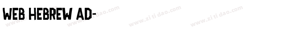 Web Hebrew AD字体转换